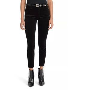 MOTHER The Looker faux suede black size 31